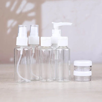 Multipurpose 6pcs Portable Travel Cosmetics Container Bottle Set Travel Cosmetic Bottles Shampoo Bottle Toiletries Liquid Contain