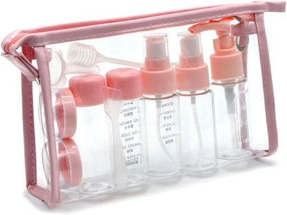 Multipurpose 6pcs Portable Travel Cosmetics Container Bottle Set Travel Cosmetic Bottles Shampoo Bottle Toiletries Liquid Contain