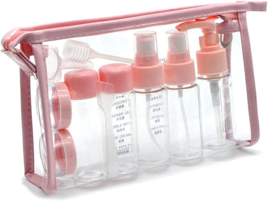 Multipurpose 6pcs Portable Travel Cosmetics Container Bottle Set Travel Cosmetic Bottles Shampoo Bottle Toiletries Liquid Contain