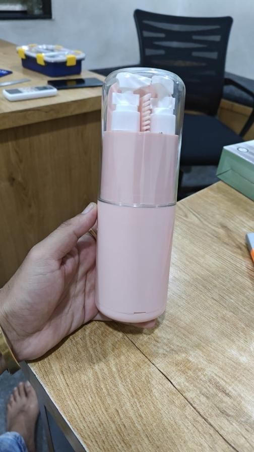 Travel kit 6 in 1 - 2 lotion/ liquid dispenser, 1 brush and colgate storage, 1 comb, 1 napkin storage