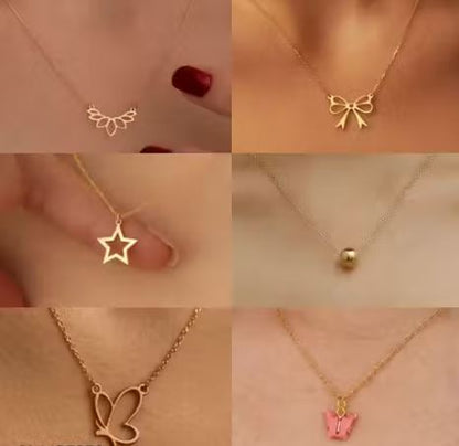 Shimerring beautiful pack of 6 necklaces and chains for girls and womens