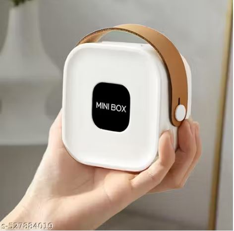 Mini Jewelry Storage Box with Mirror – Portable Compartments Accessories