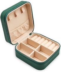 Small Portable Jewellery Storage Holder for Womens Rings Earrings Necklaces Bracelets